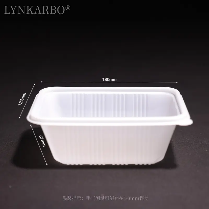 recipiente de alimento descartável de 750ml CPLA